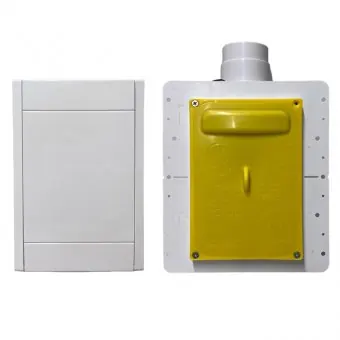 KIT zásuvka + spodní díl pro Hadici ve zdi (větší)